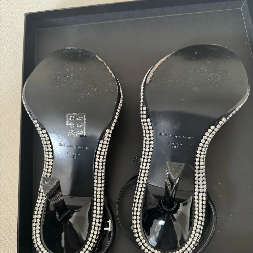 Alexander Wang Black and Silver Embellished Sandals - Picture 4 of 10